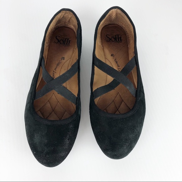sofft black flats